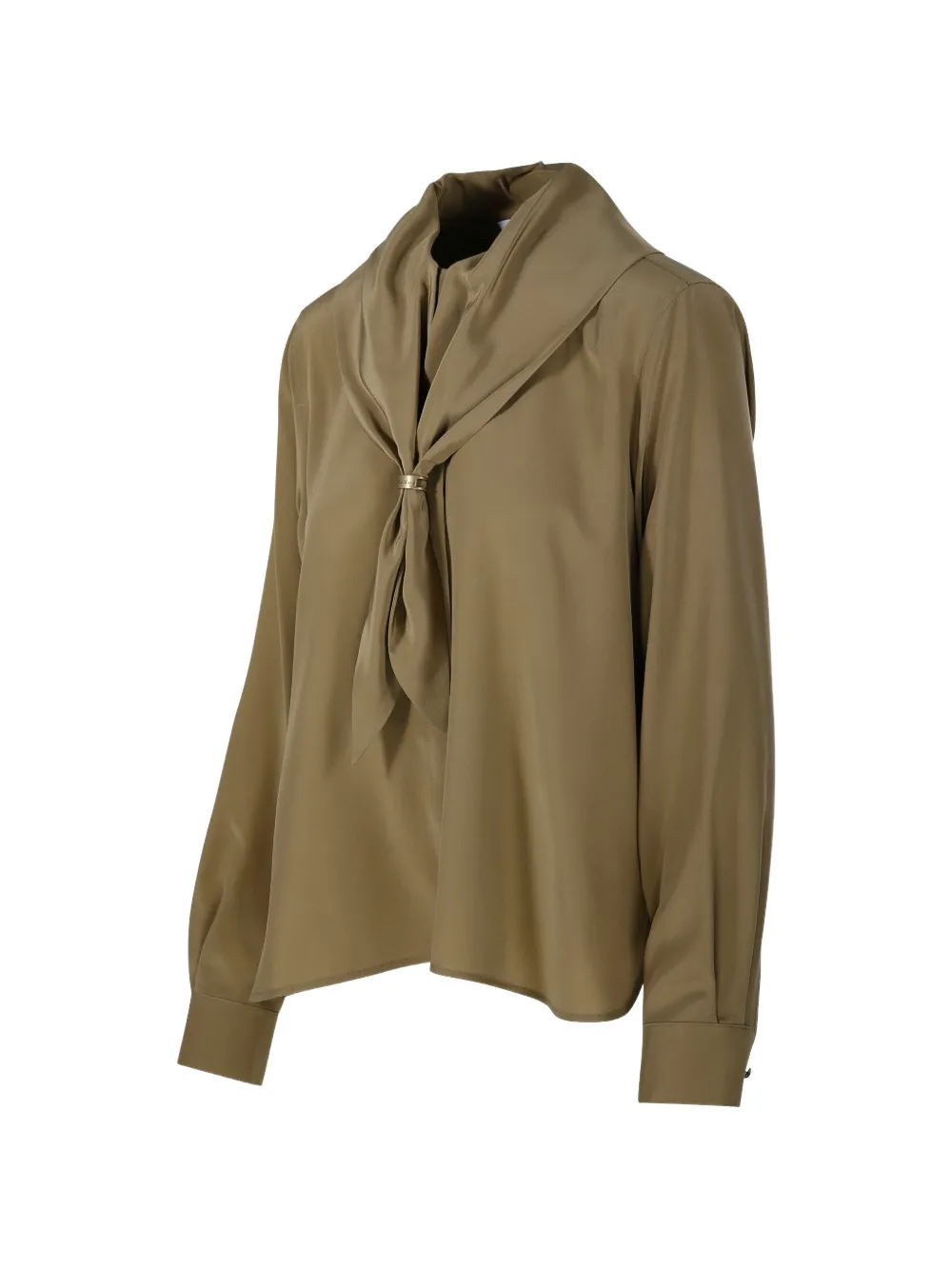 Max Mara Blouse met strik Beige