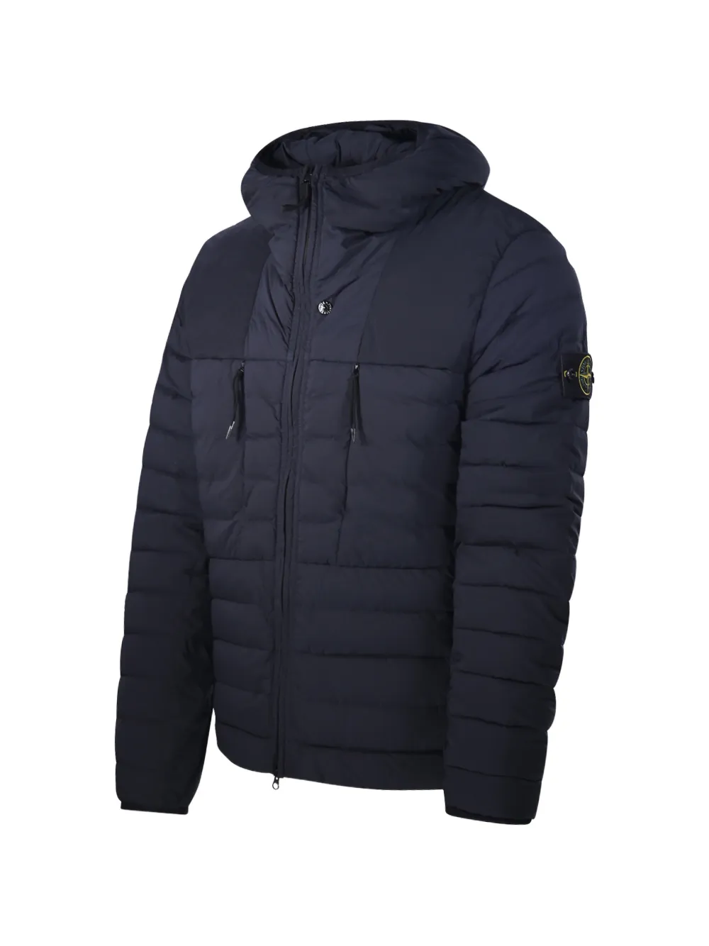 Stone Island Gevoerd donsjack met capuchon Blauw