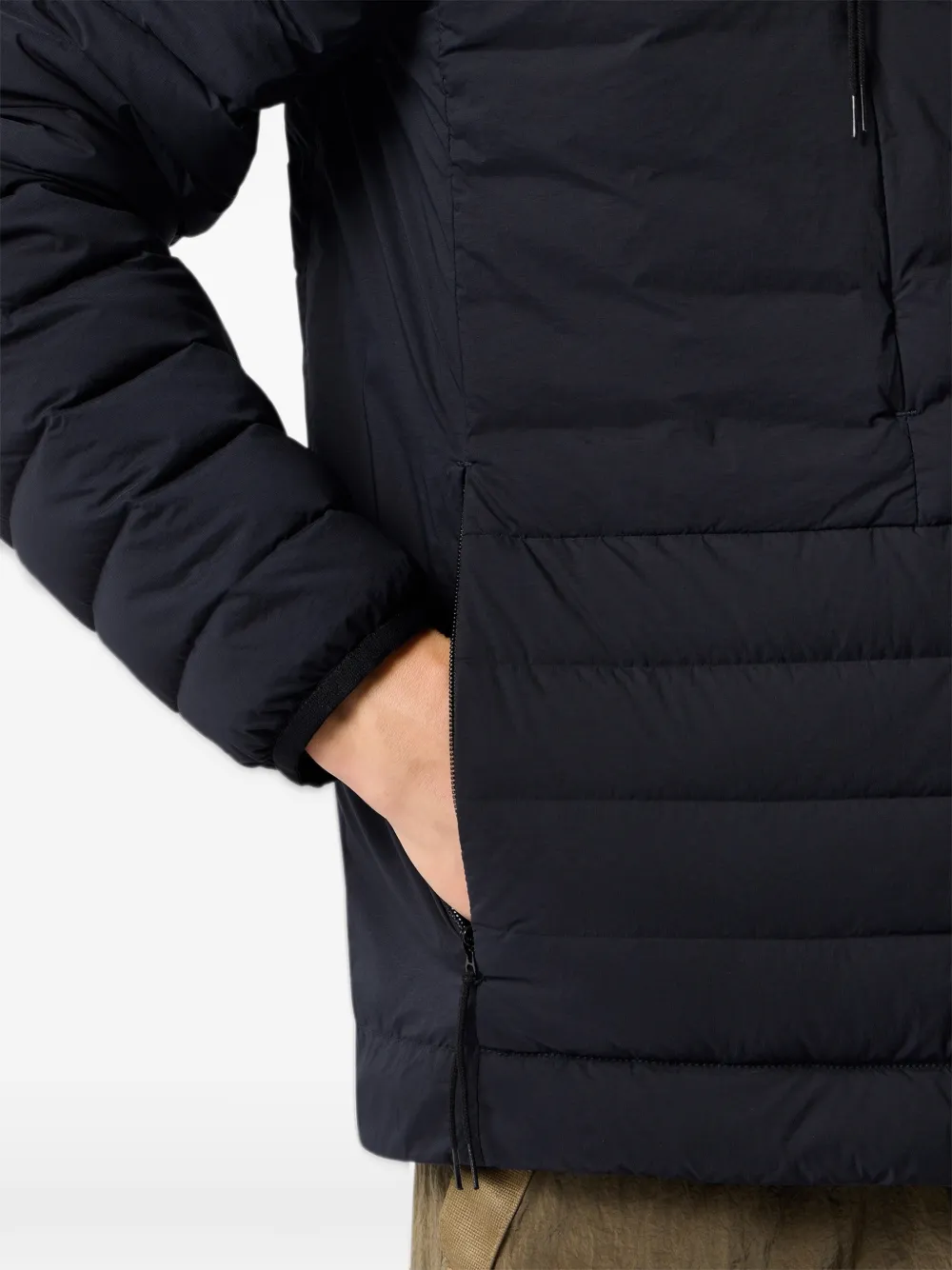 Stone Island Naadloos nylon donsjack Blauw