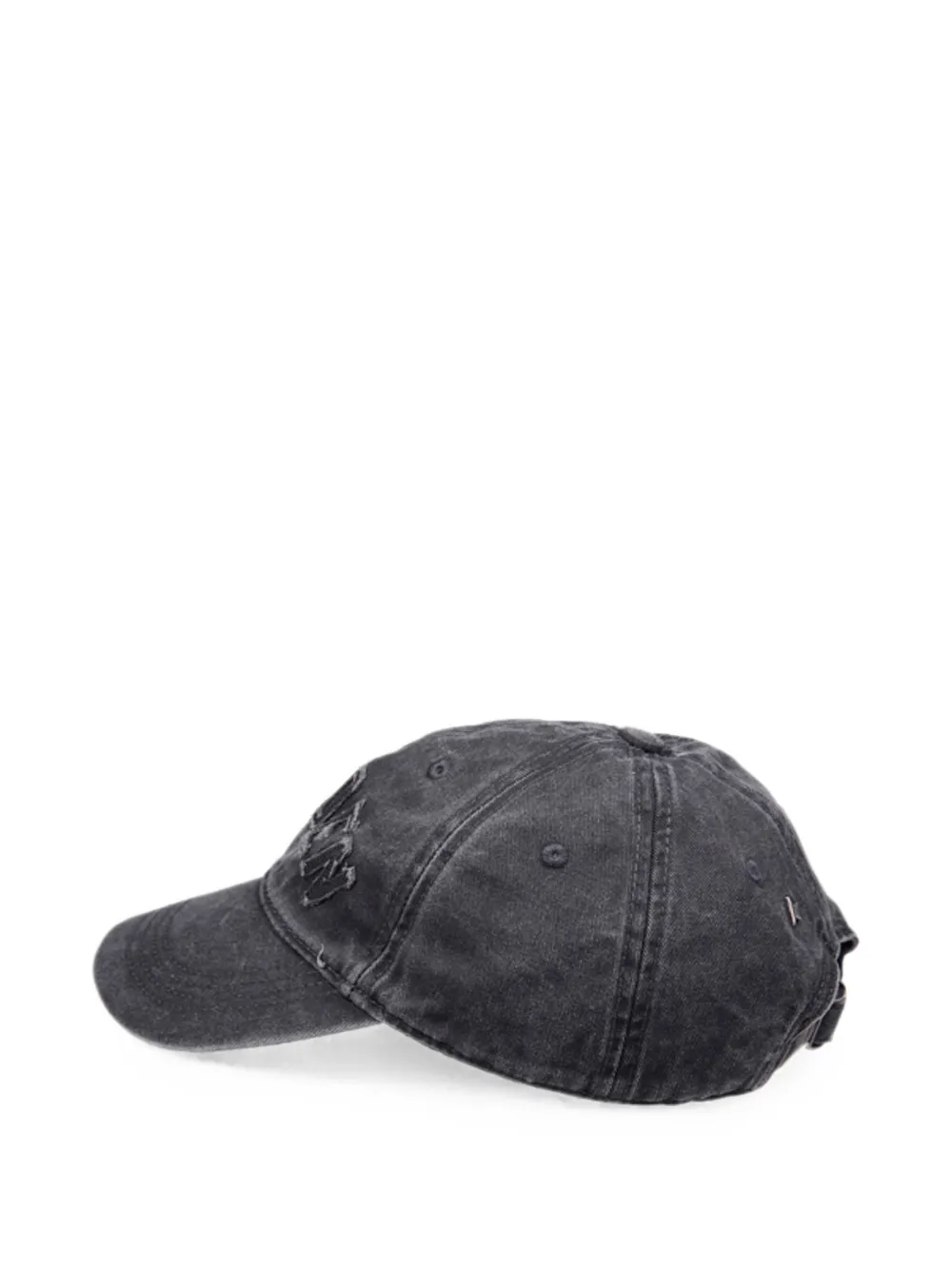 Golden Goose Honkbalpet met ster-detail en logo-applicatie Grijs