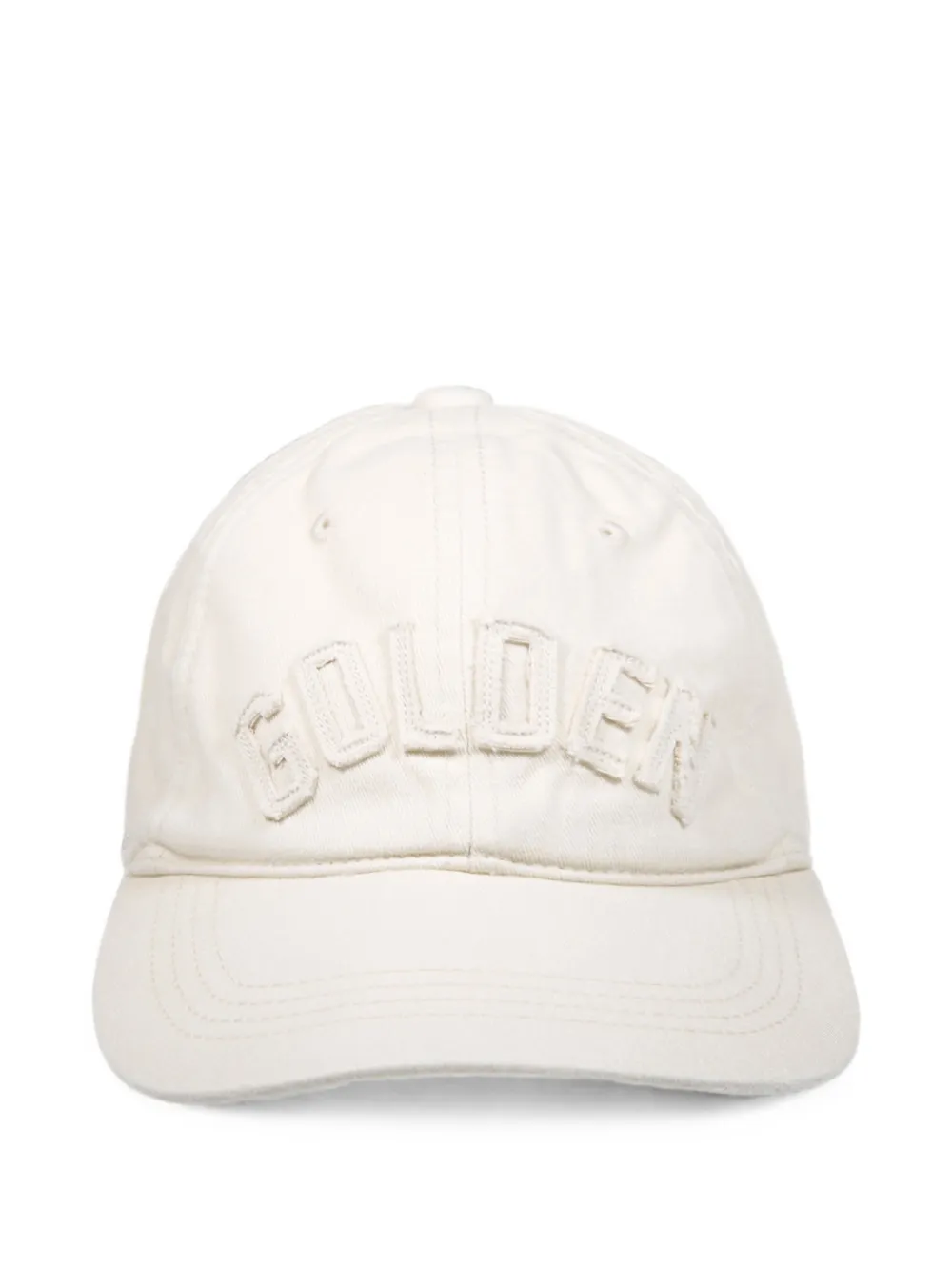 Golden Goose logo-patch star-stud baseball cap - Toni neutri