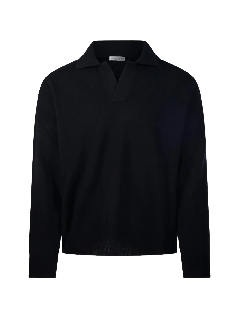 Roberto Collina polo-collar knitted sweater - Schwarz