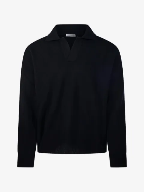 Roberto Collina polo-collar knitted sweater