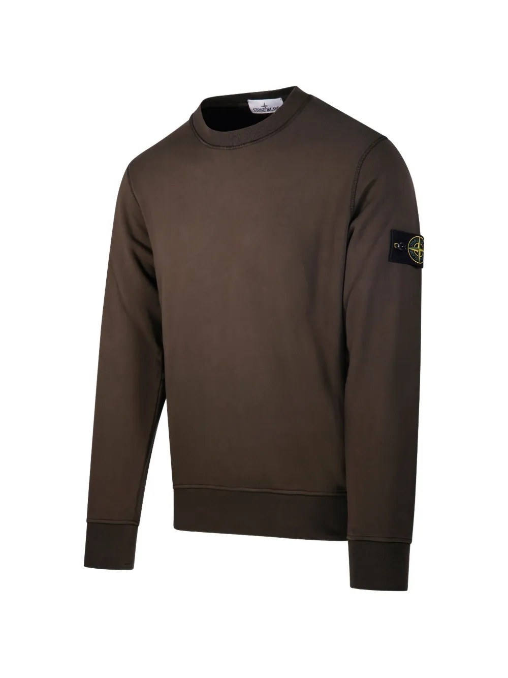 Stone Island Sweater met logopatch Bruin