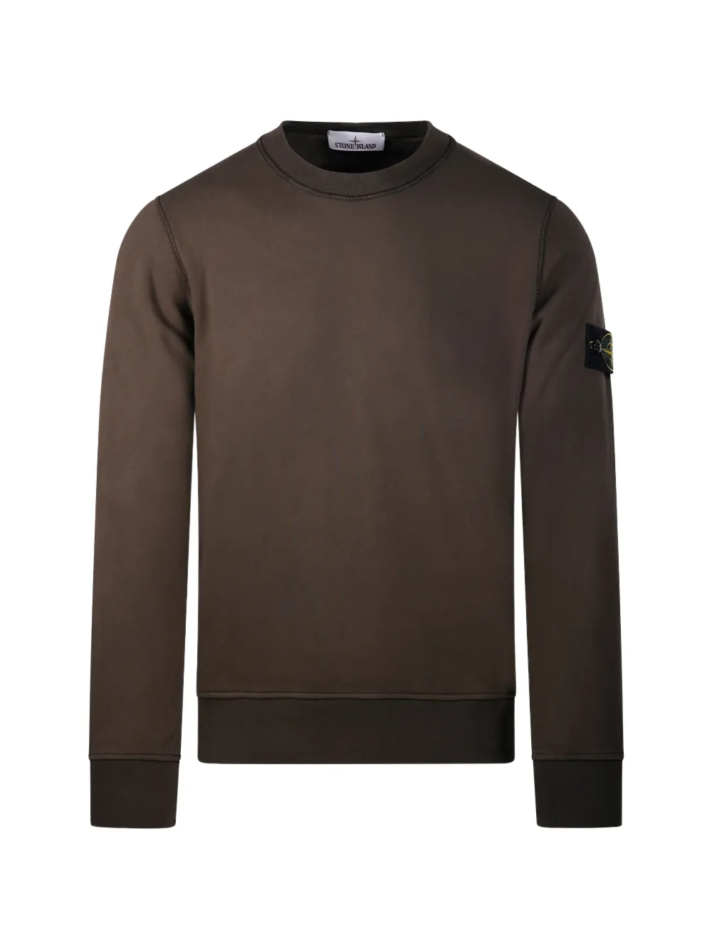 Stone Island logo-patch sweatshirt - Braun