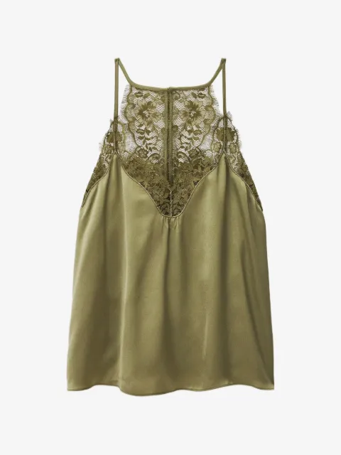 Ba&Sh Corina lace-panelled top