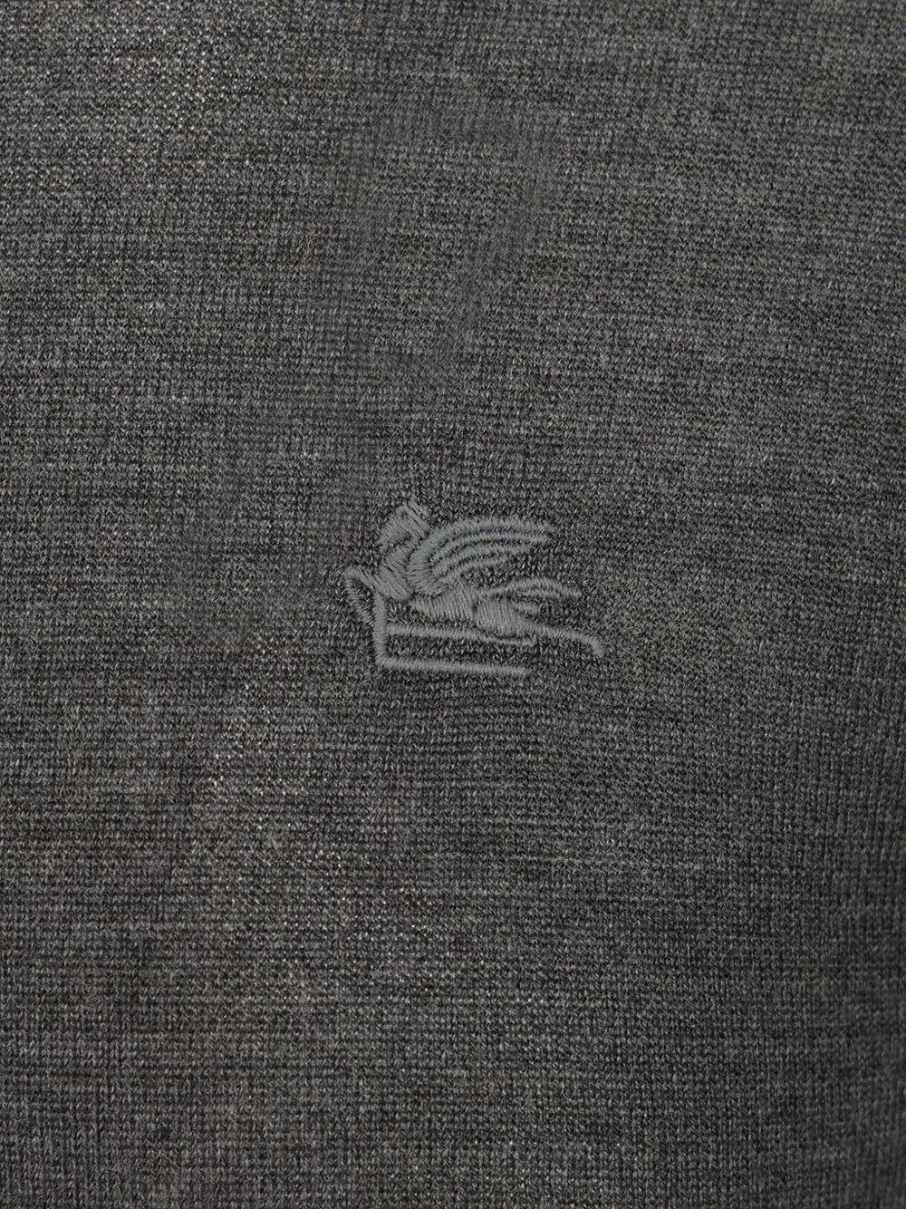 ETRO Fuji trui met geborduurd logo Grijs