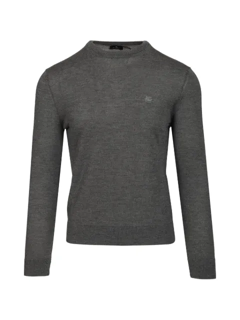 ETRO Fuji embroidered-logo sweater