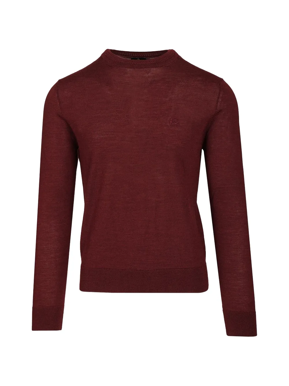 ETRO Pegaso-embroidered crew-neck sweater - Rosso