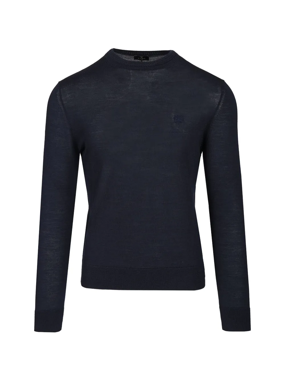 ETRO Fuji logo-embroidered sweater - Blu