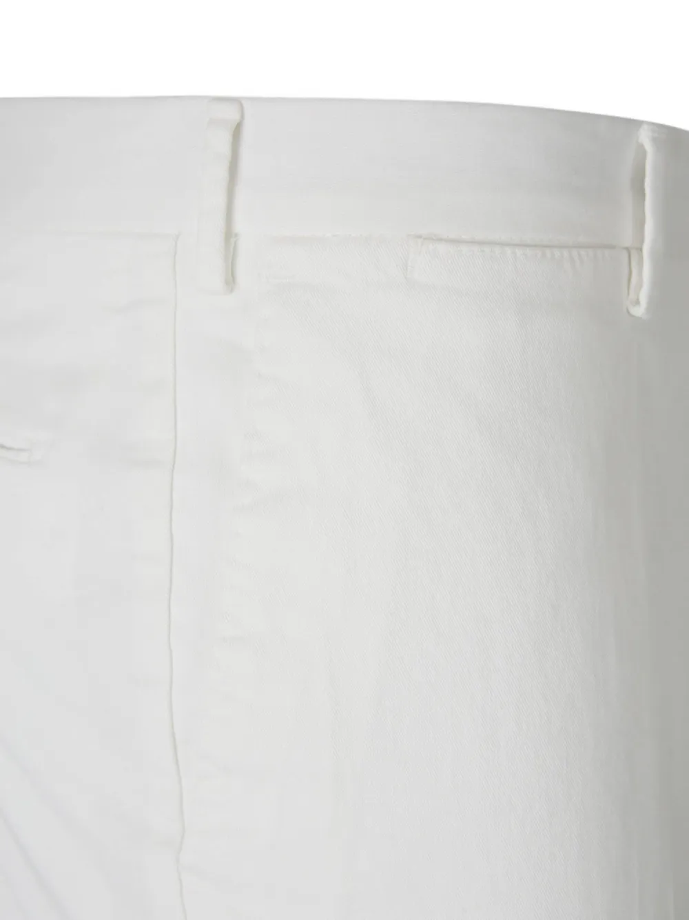 PT Torino logo-plaque pressed-crease trousers Wit