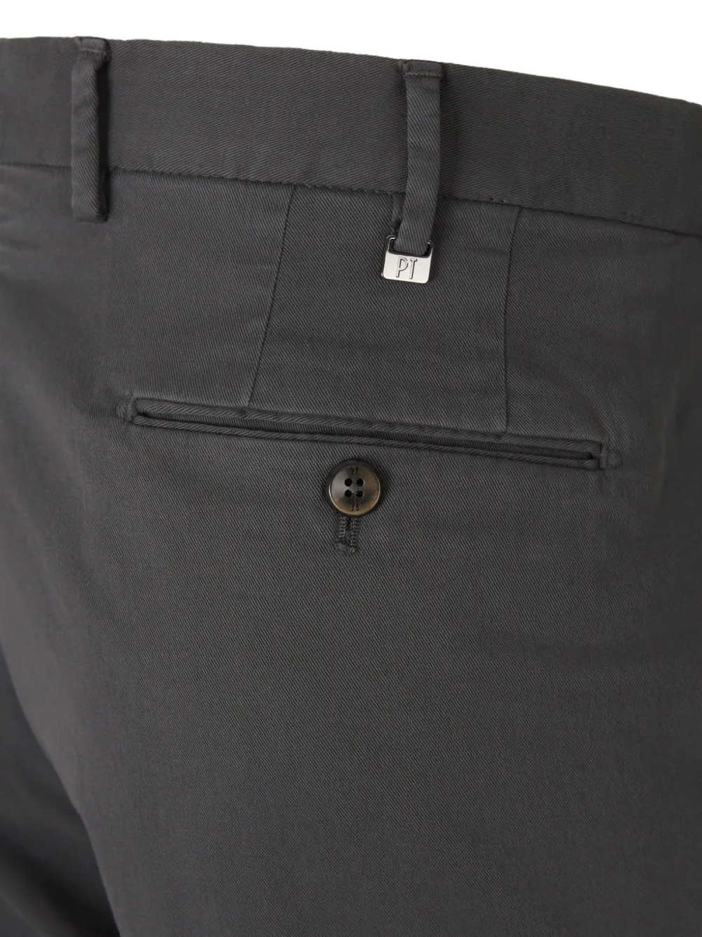 PT Torino pressed-crease chino trousers Grijs