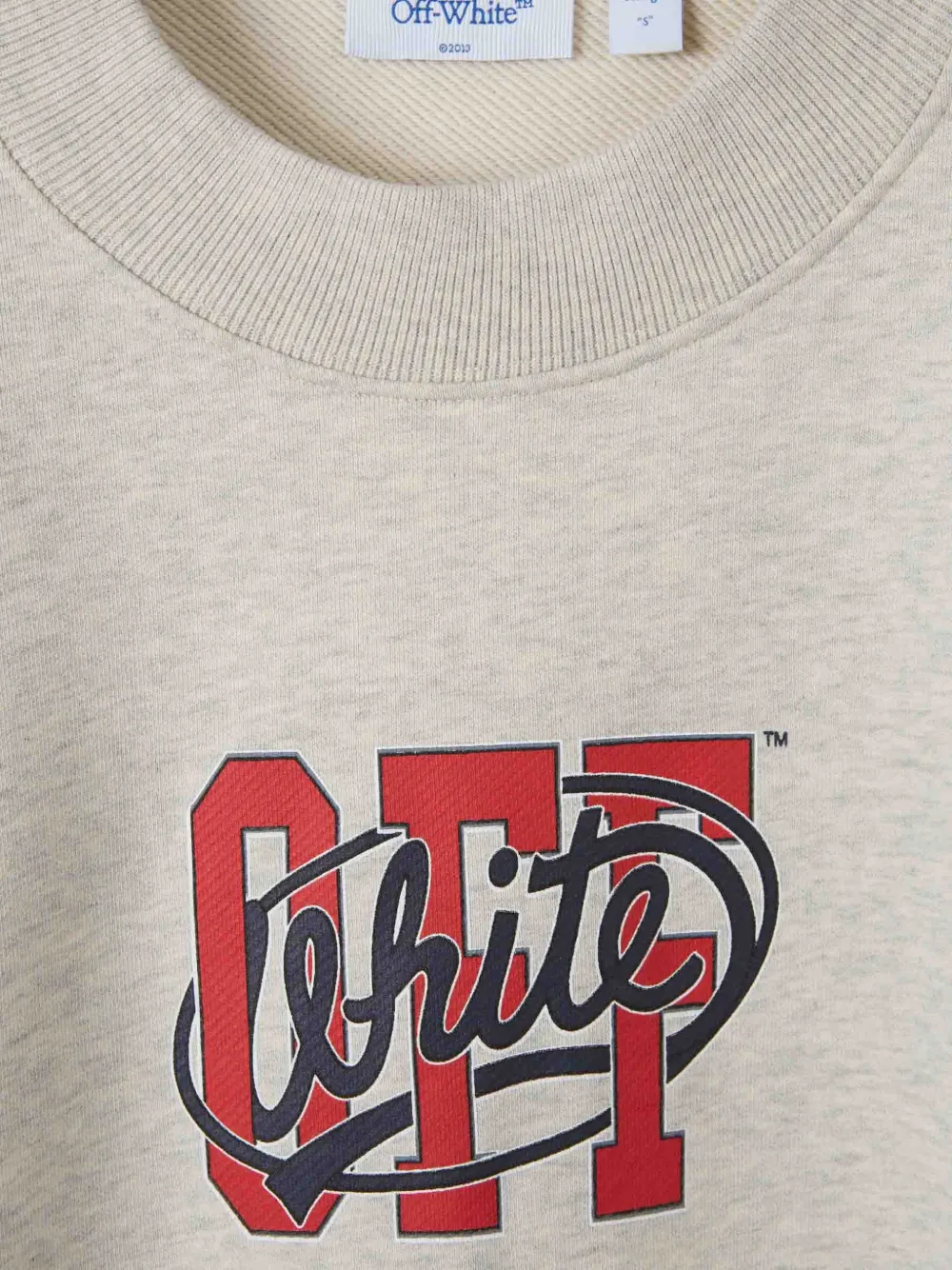 Off-White Sweater met logoprint Grijs