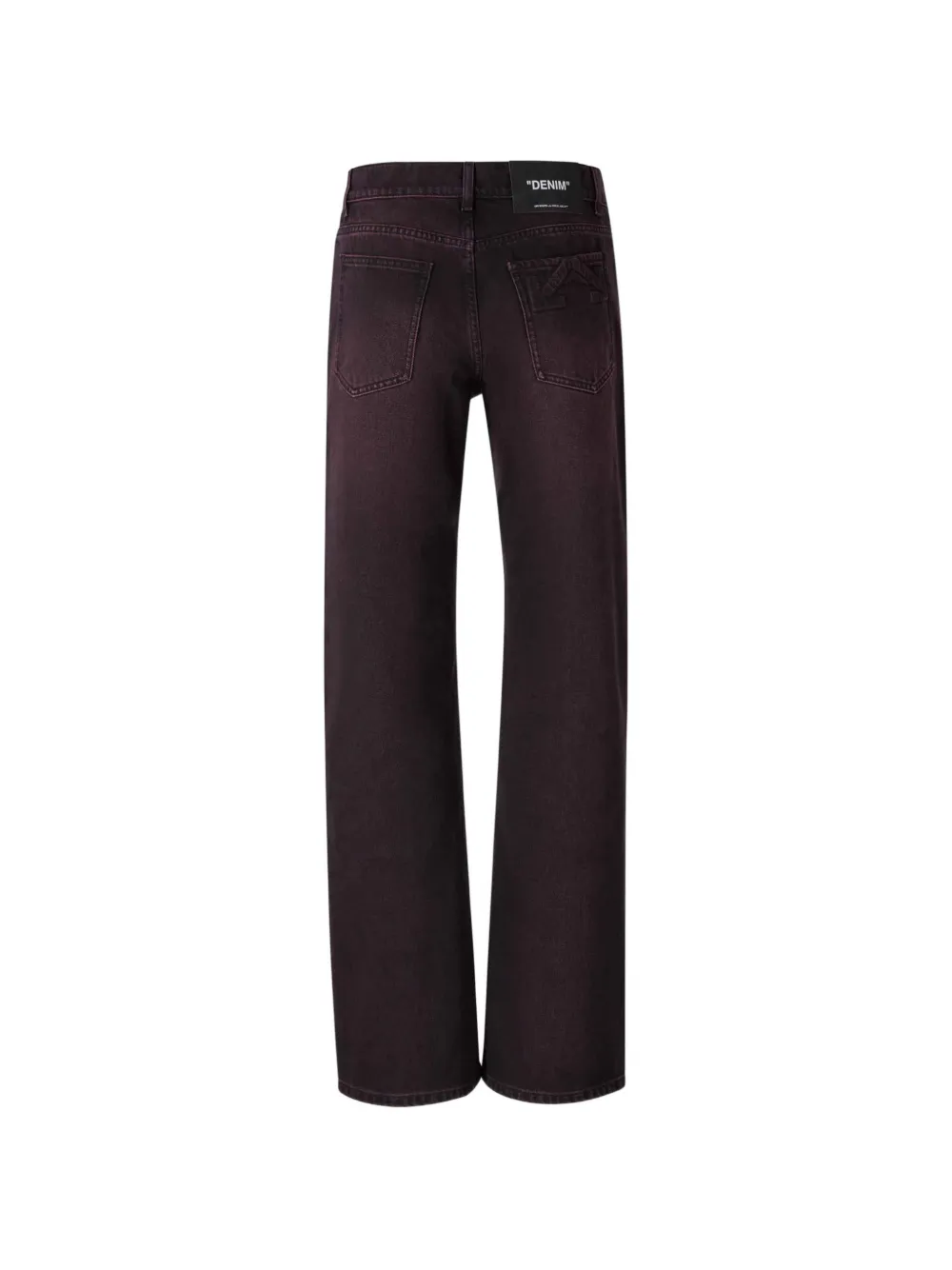 Off-White Jeans met logopatch Paars