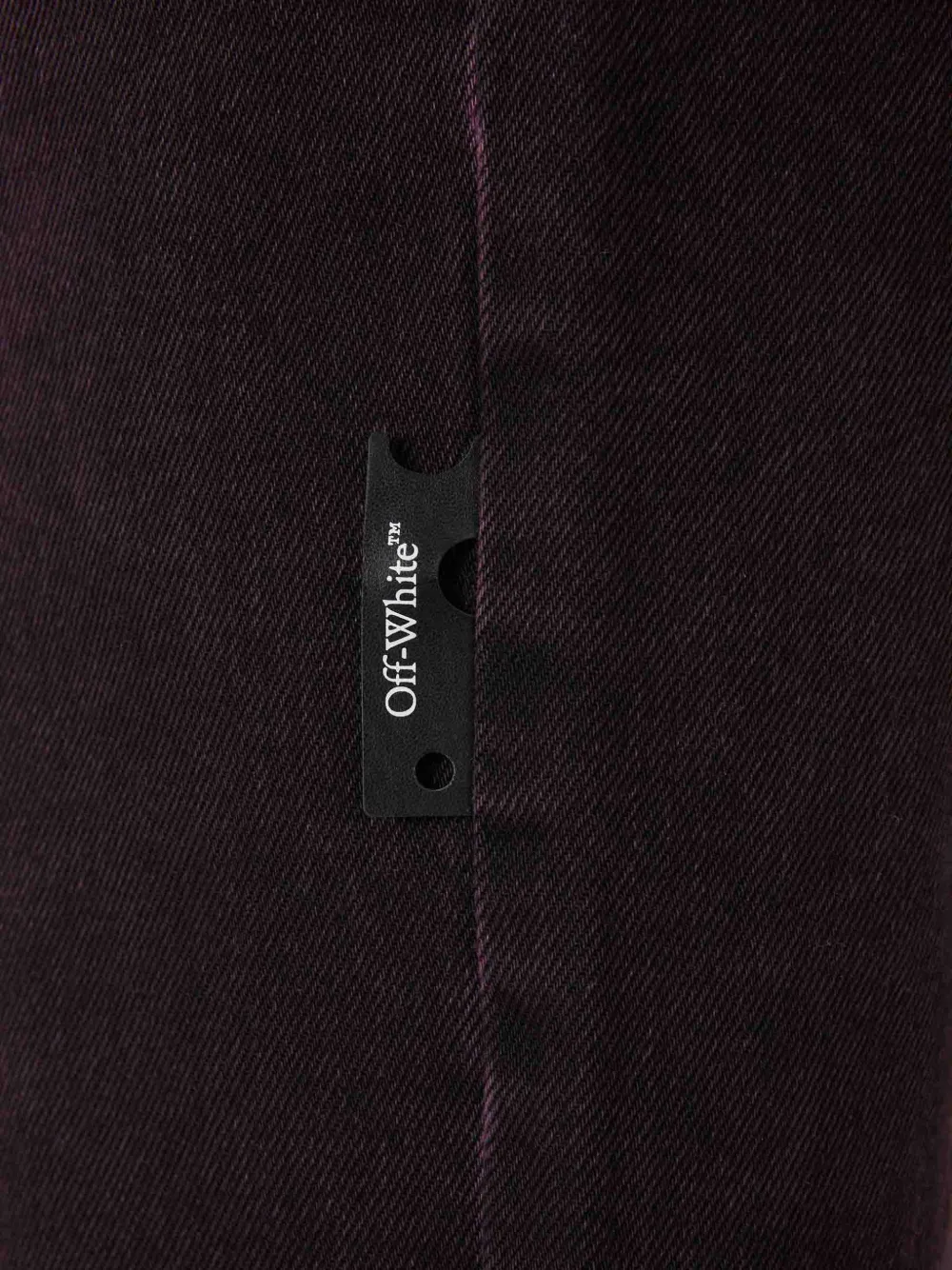 Off-White Jeans met logopatch Paars