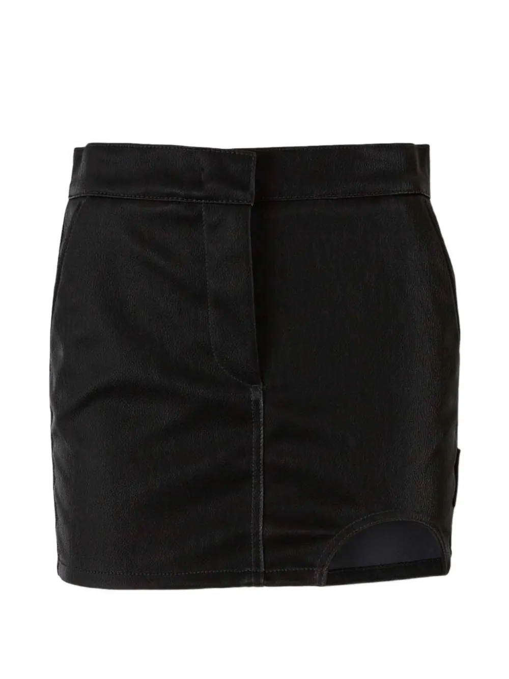 Off-White cut-out-detail mini skirt - Nero