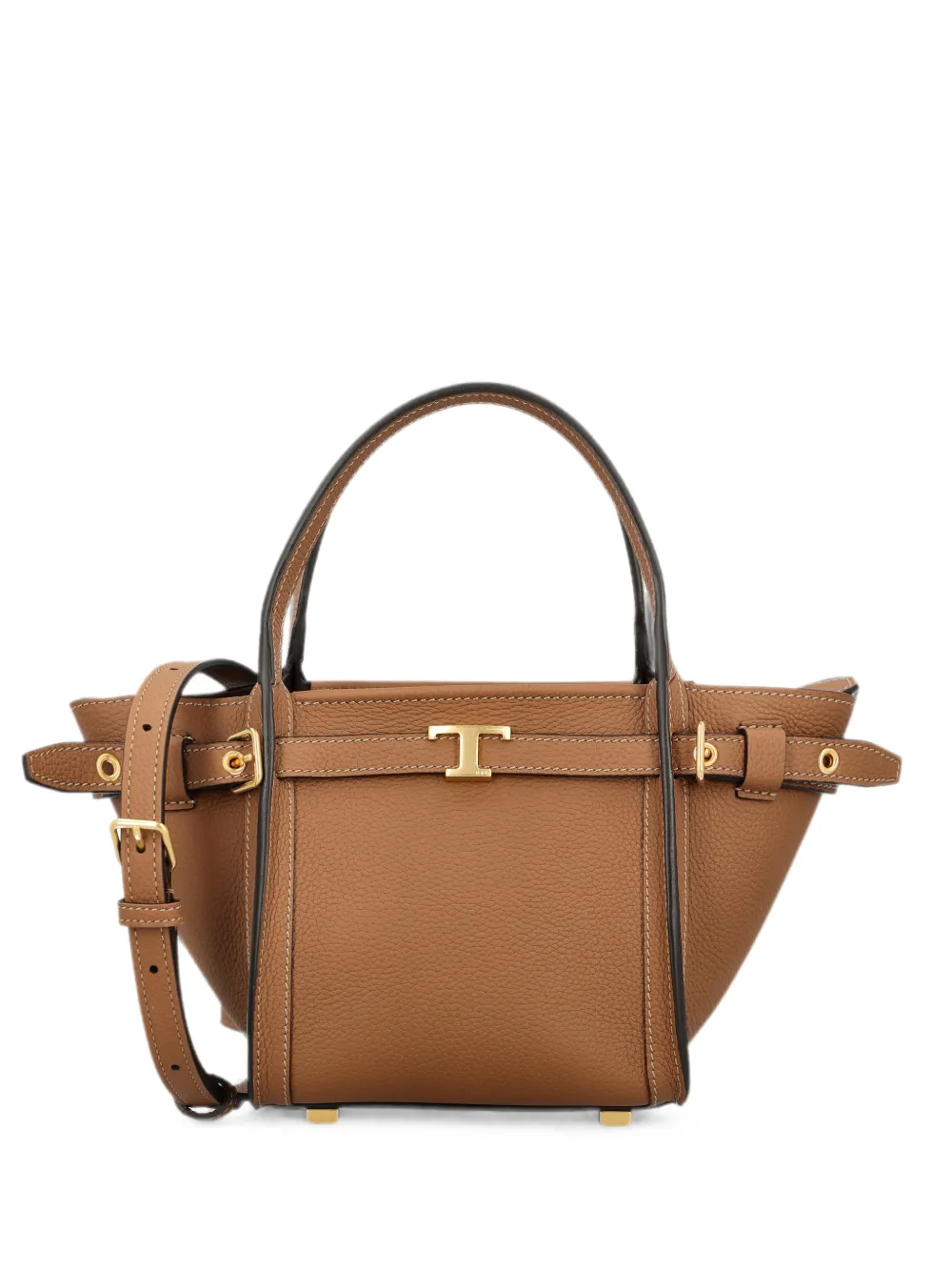 Tod's T Signature leather tote bag - Nude