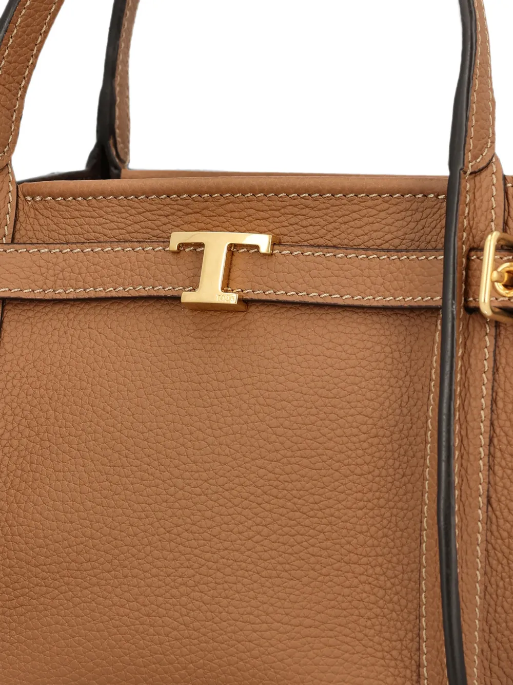 Tod's T Signature leren shopper Beige