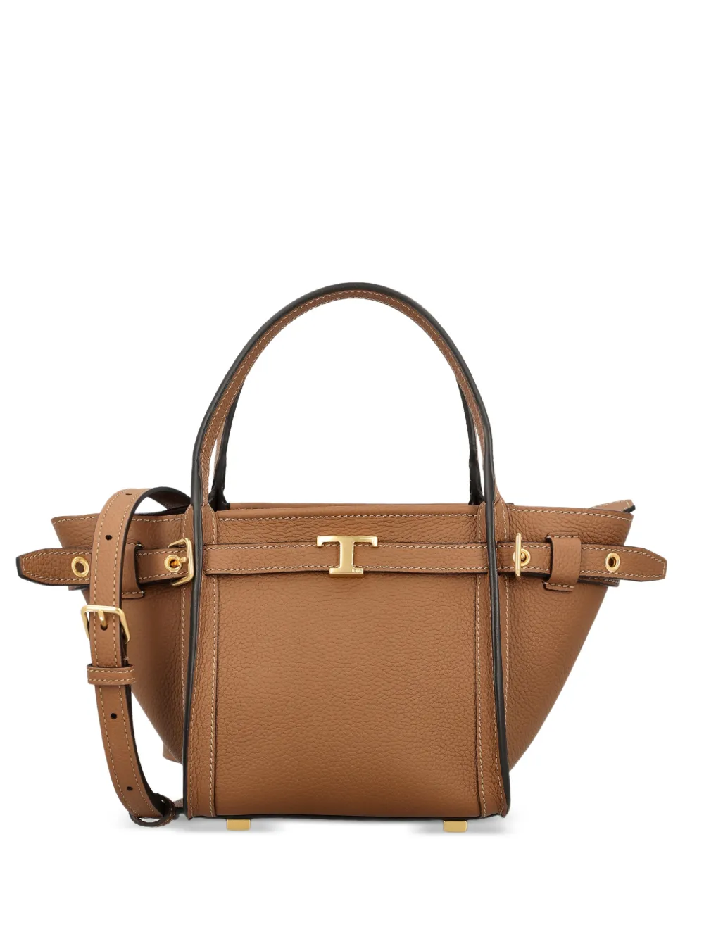 Tod's T Signature leather tote bag - Toni neutri