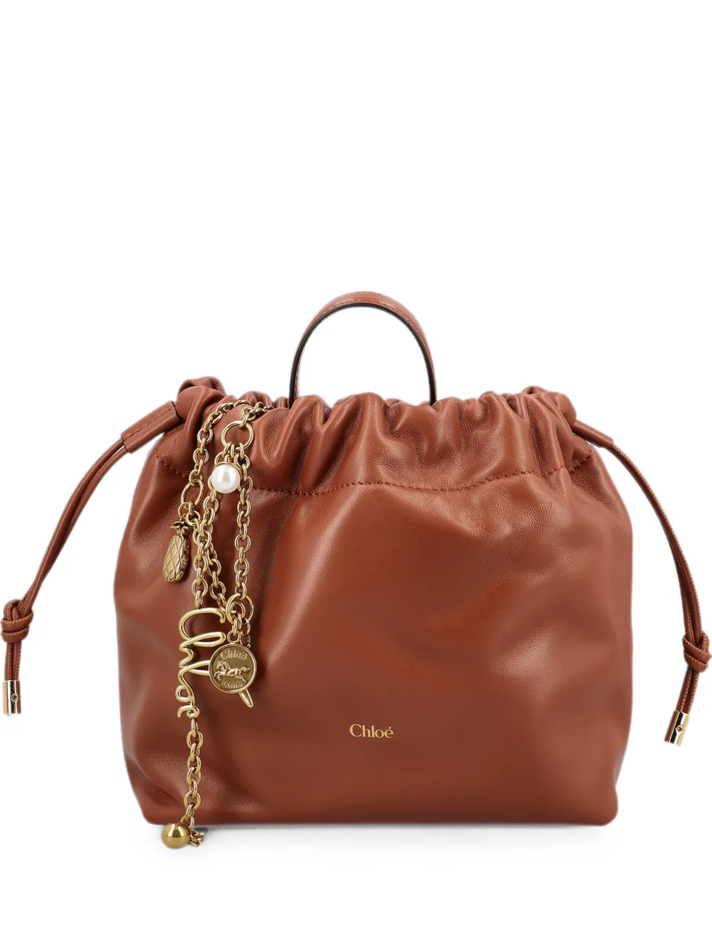 Chloé Icons drawstring bucket bag - Braun