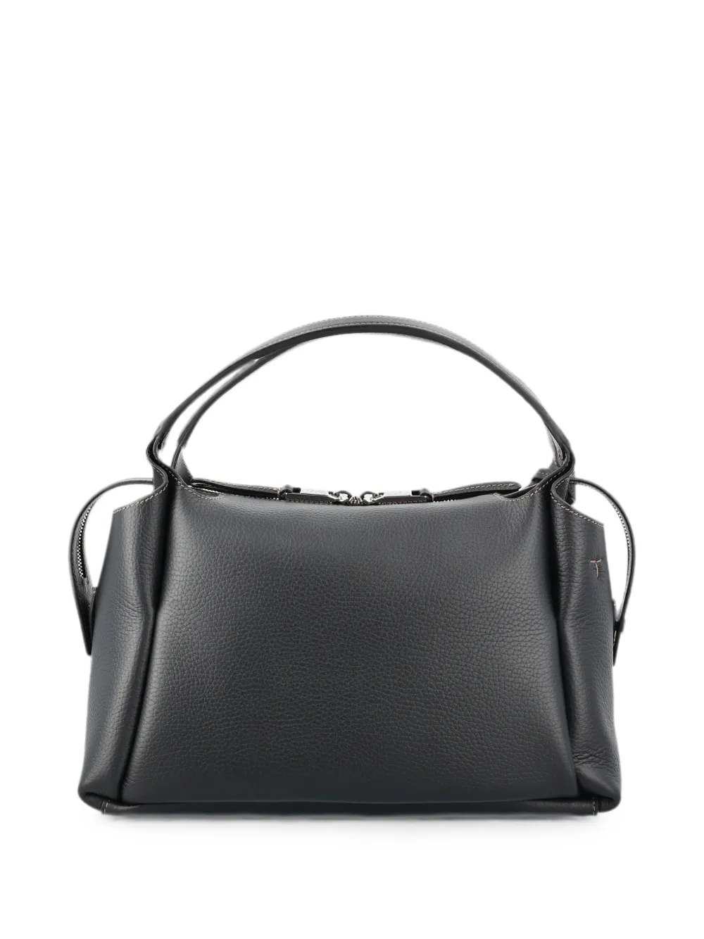 Tod's Handtas van bewerkt leer met T-hanger Zwart