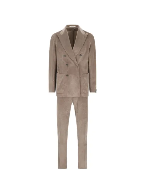 Tagliatore double-breasted corduroy suit