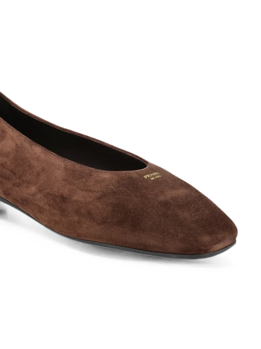 Prada suede tapered-silhouette ballet flats Bruin