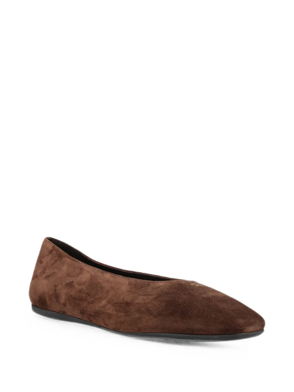 Prada suede tapered-silhouette ballet flats Bruin