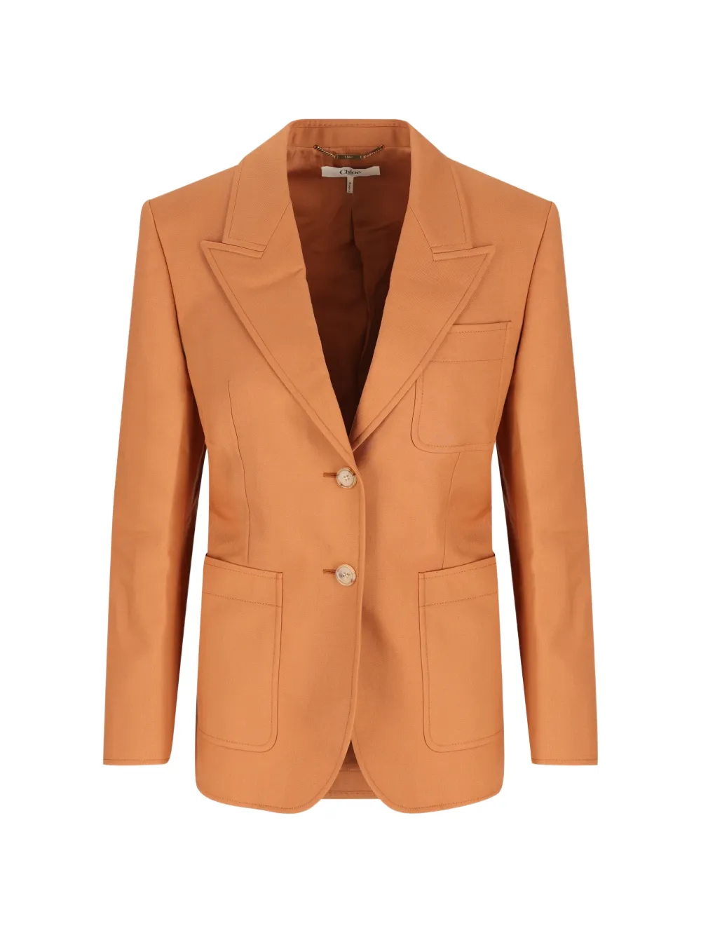 Chloé peak-lapels single-breasted blazer - Orange