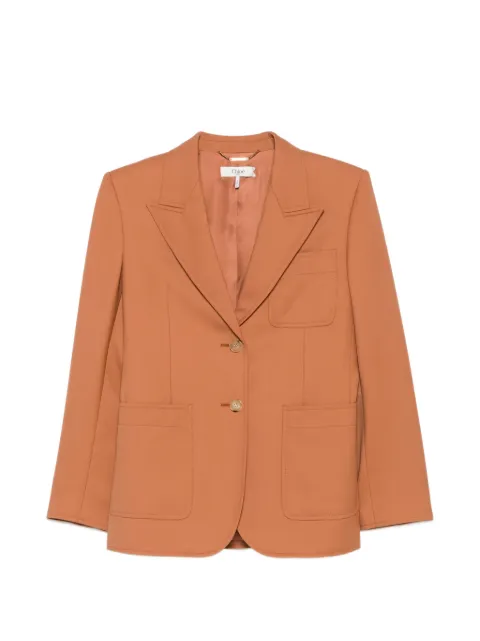 Chloé Blazer monopetto con revers a lancia