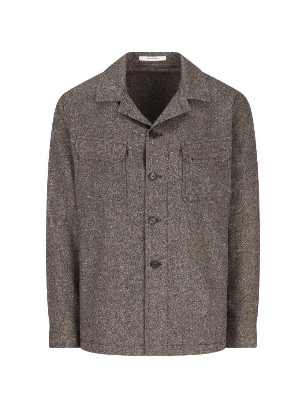 Tagliatore button-up patch-pocket jacket - Marrone