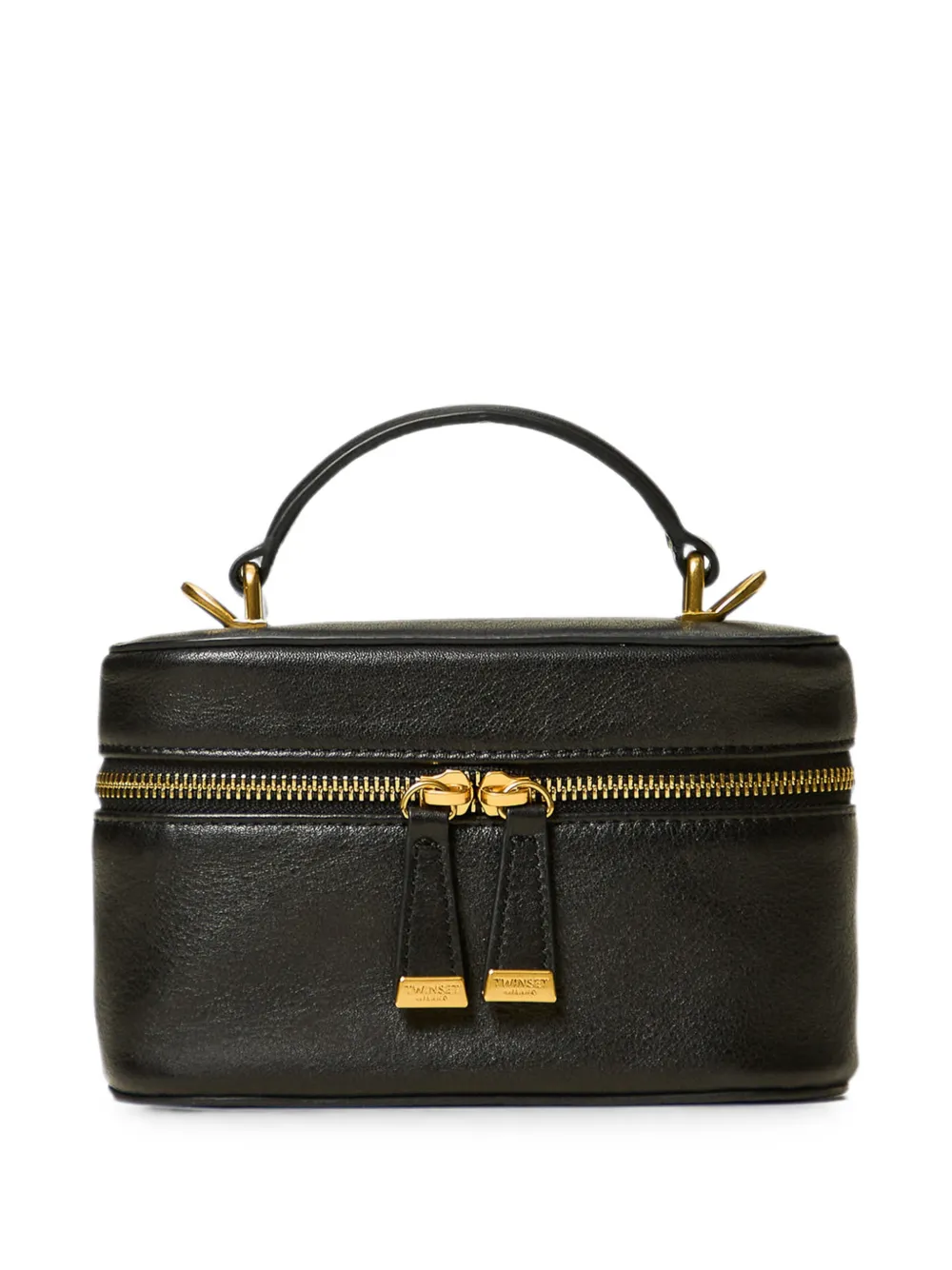 TWINSET Beuteltasche aus Leder - Schwarz