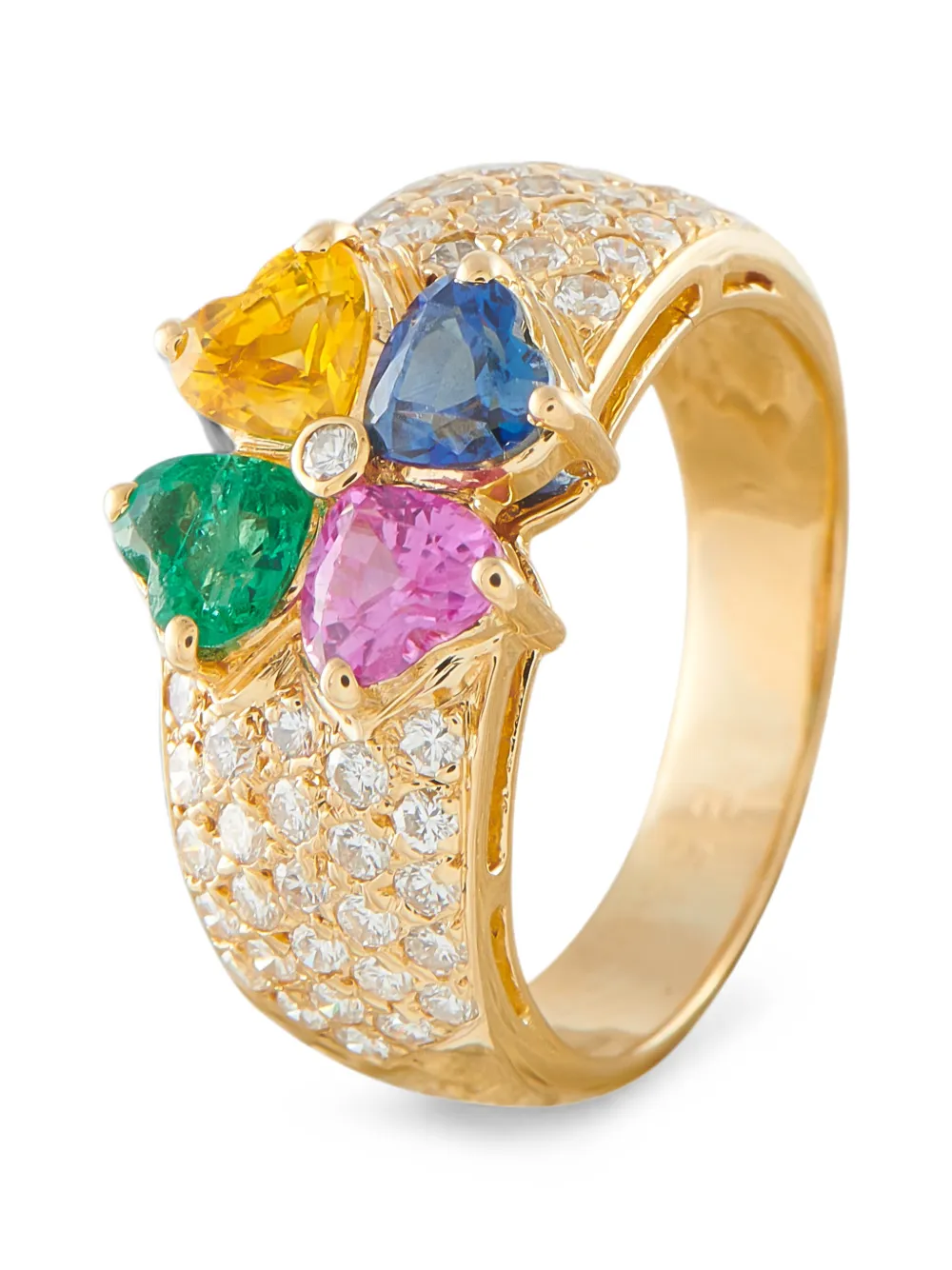 Van Cleef & Arpels Pre-Owned Magic Antoinette multi-stone ring - Oro
