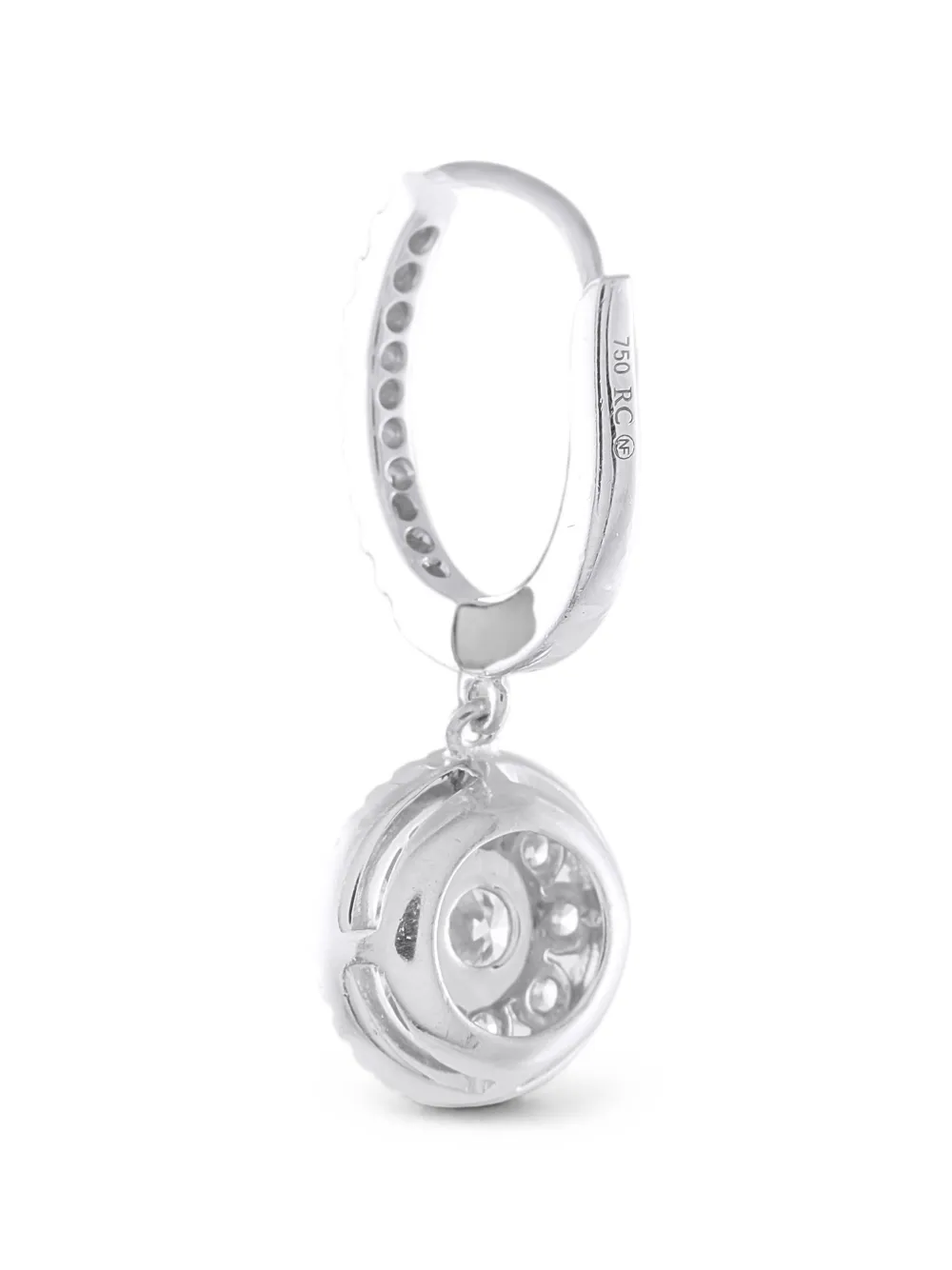 Roberto Coin Pre-Owned boucles d'oreilles pendantes serties de diamants - Argent