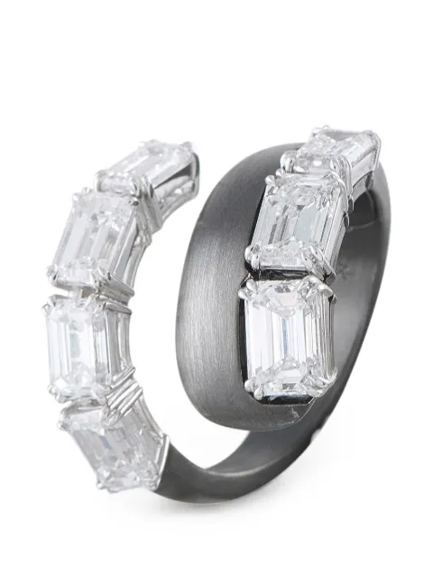 Nikos Koulis diamond wrapped-design ring