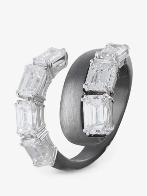 Nikos Koulis diamond wrapped-design ring