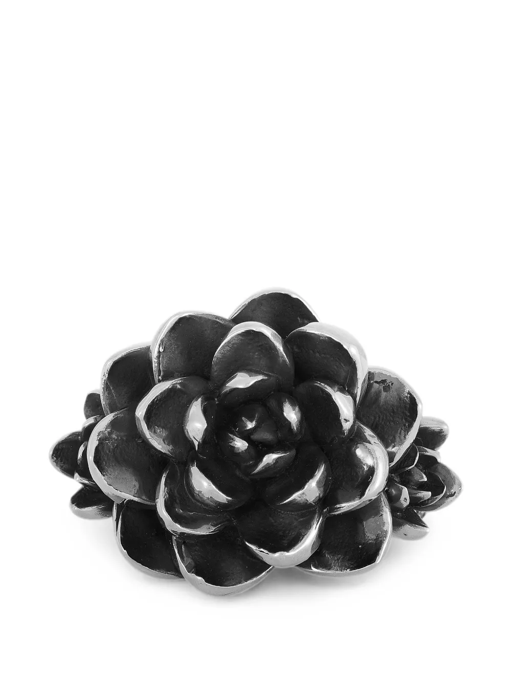 King Baby Blue Star Succulent cluster ring - Argento