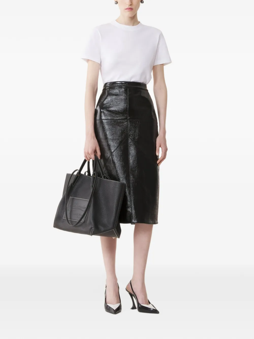 Lanvin Grosgrain T-shirt met strikdetail Wit
