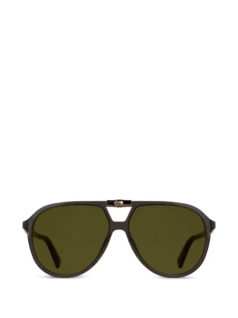 Longchamp lentes de sol estilo piloto con detalle de bambú