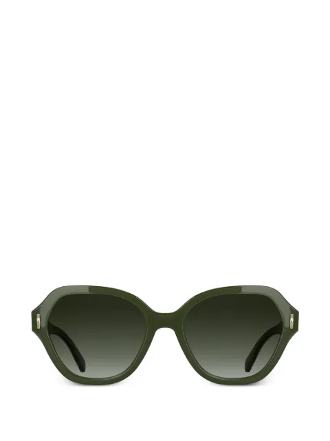Longchamp lentes de sol con armazón geométrica