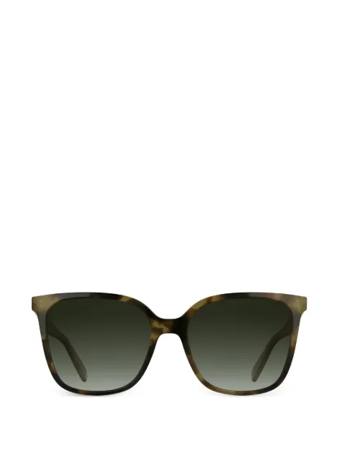 Longchamp lentes de sol con armazón cuadrada estilo carey