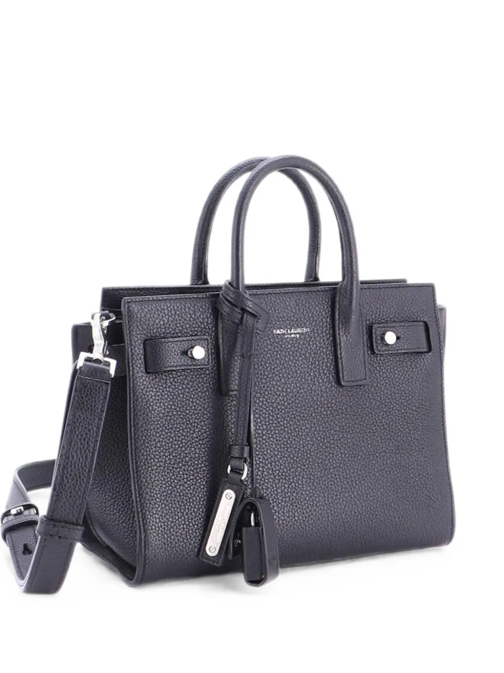 Saint Laurent Pre-Owned Borsa tote Sac de Jour Souple nano in pelle - Nero