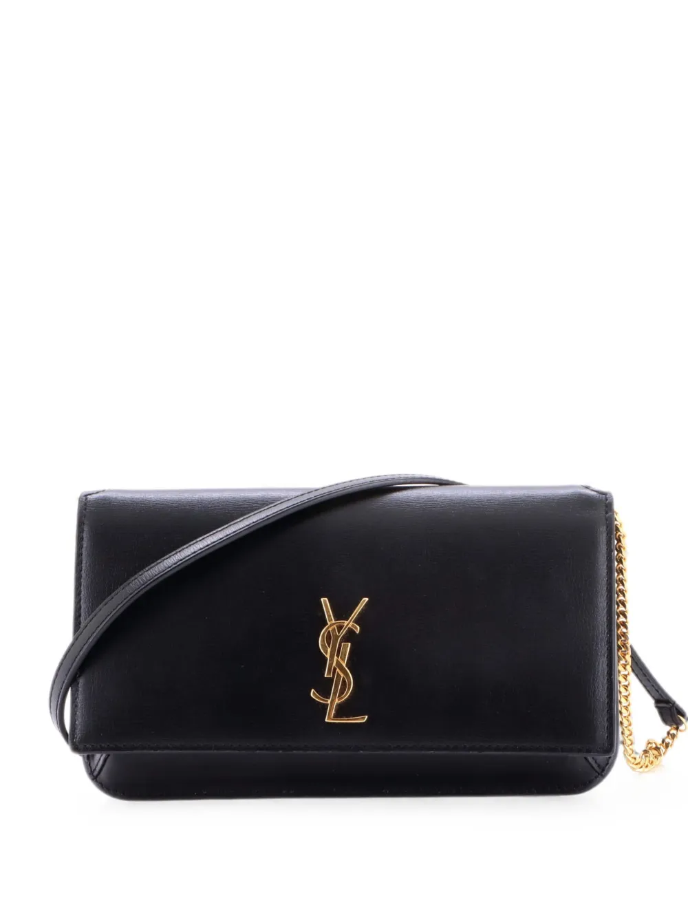 Saint Laurent Pre-Owned Pouch a tracolla Classic Monogram in pelle con monogramma - Nero