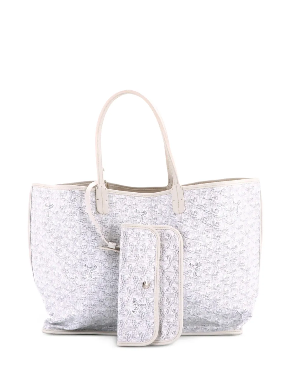 Goyard Pre-Owned Borsa tote Anjou PM reversibile in tela cerata - Bianco