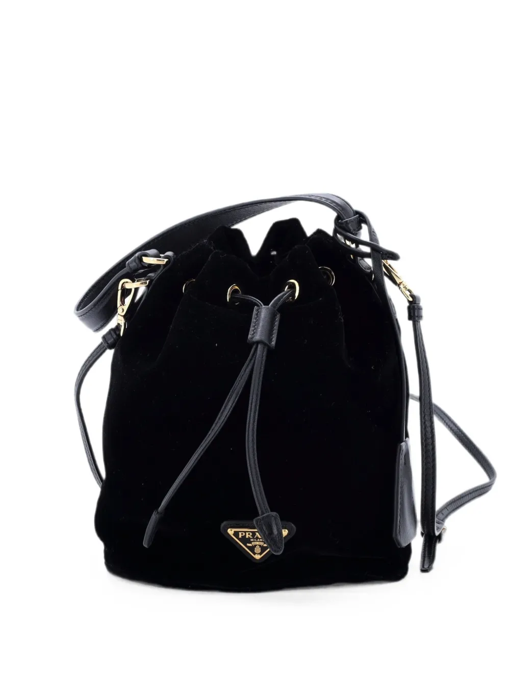 Prada Pre-Owned Borsa a secchiello con manico - Nero