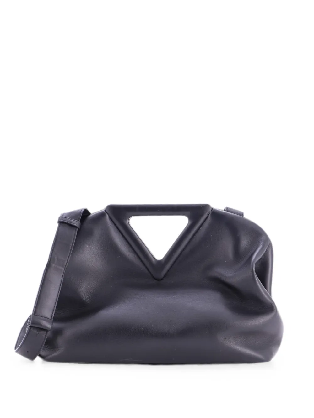 Bottega Veneta Pre-Owned Borsa a spalla Point media in pelle - Nero
