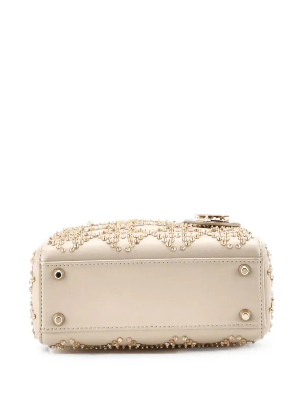 Christian Dior Pre-Owned Lady Dior Chain Bag Crystal Embellished