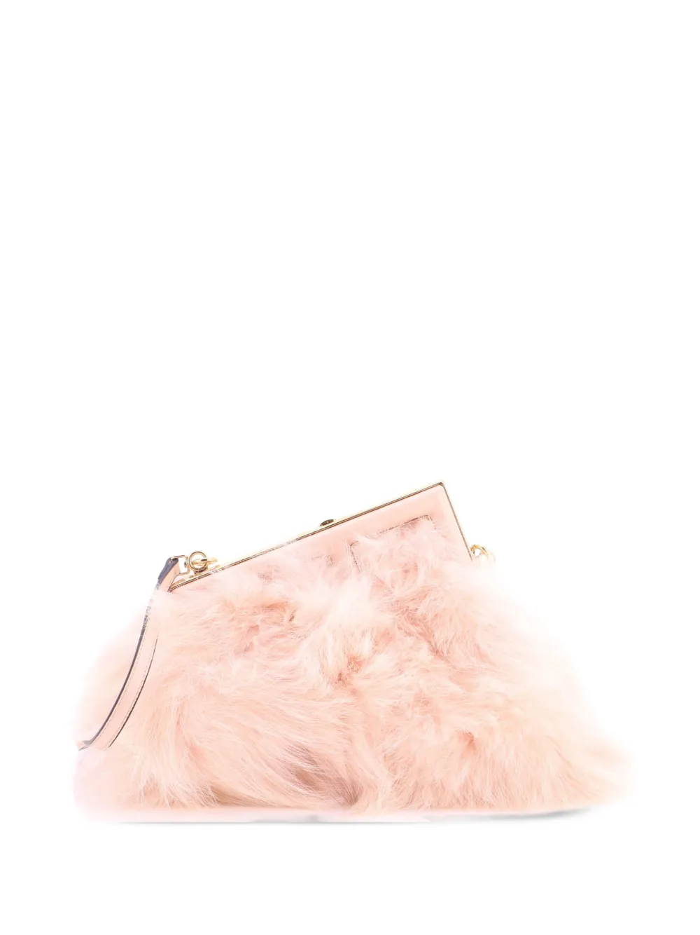 Fendi Pre-Owned Borsa a spalla First Bag Fur piccola - Rosa