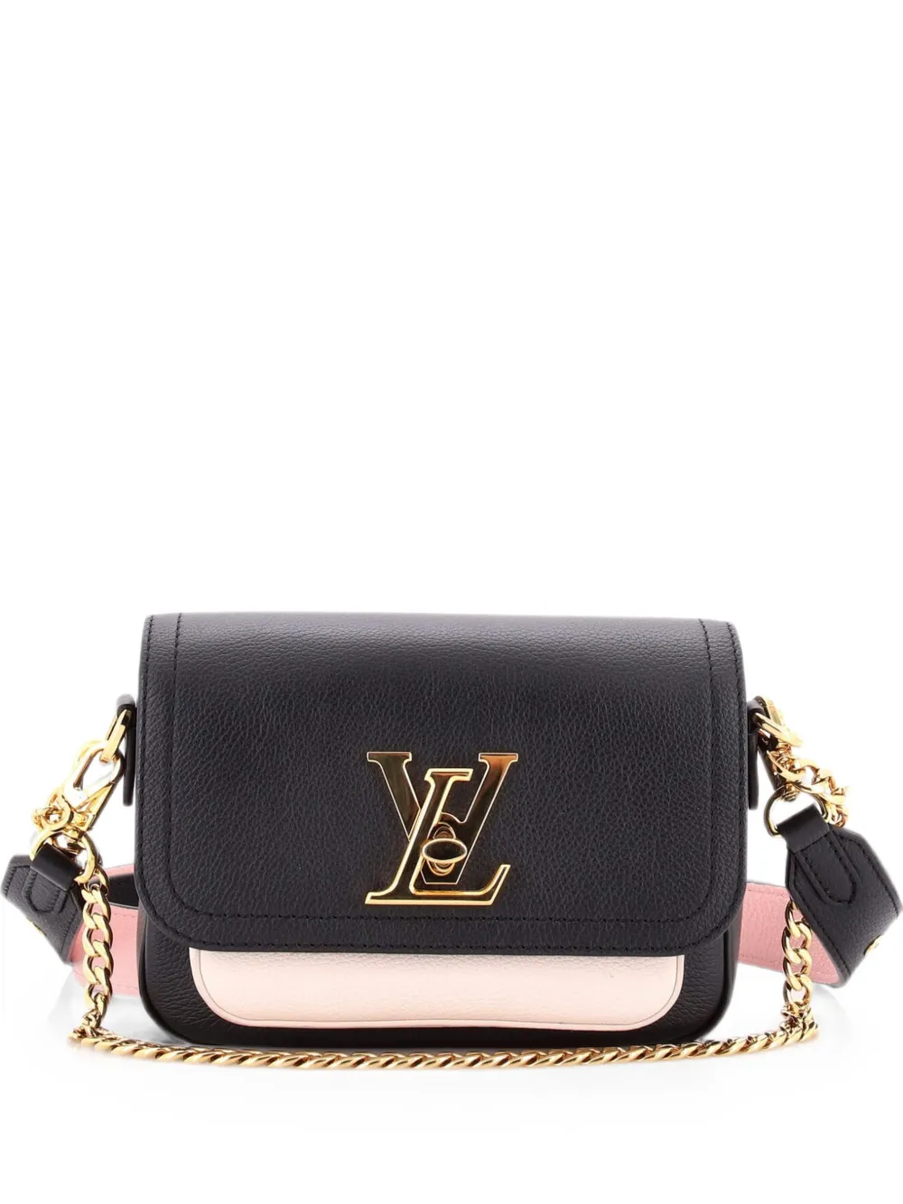 Louis Vuitton Pre-Owned Borsa a mano Lockme Tender in pelle con tracolla - Nero