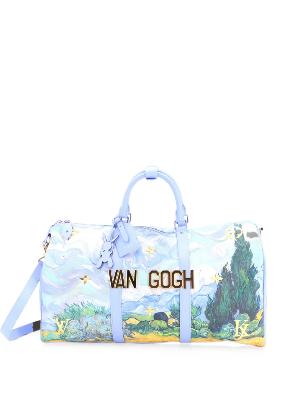 Louis Vuitton Pre-Owned Keepall Bandouliere Limited Edition Jeff Koons Van Gogh Reisetasche 50cm - Blau